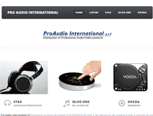 Tablet Screenshot of proaudiointernational.it